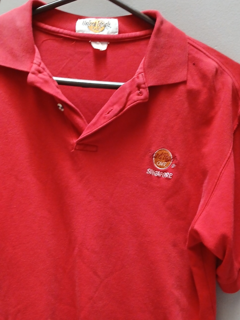 Hard Rock Cafe Red Polo Shirt